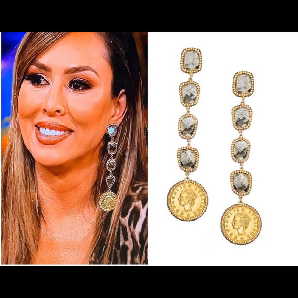 Roni Blanshay coin dropped earrings brand new